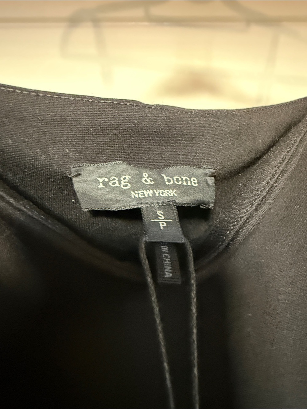 rag & bone Black Asymmetric Hem Spaghetti Strap Cami - Picture 3 of 3
